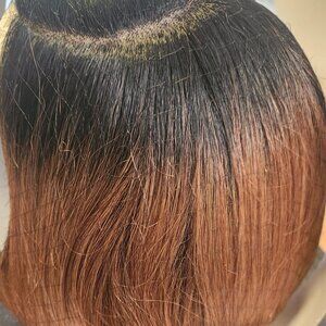 Who's that Lady! EsPECIALLY Yours Ombre Auburn/Blk Wig Lace Front NWT